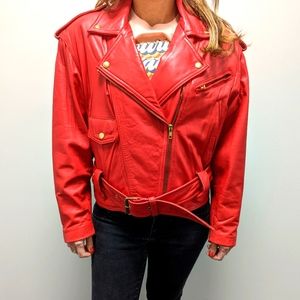 Women's 100% Leather Vintage Wilsons Rider Jacket